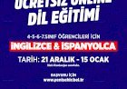 Yenişehir Belediyesinden Online İngilizce Ve İspanyolca Dil Eğitimi