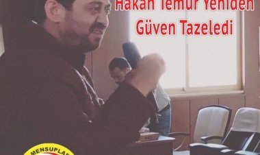 “BASIN-DER BAŞKANI  HAKAN TEMUR YENİDEN GÜVEN TAZELEDİ.”