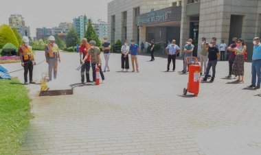 Yenişehir  Belediyesi  Personeline Yangın  Eğitimi