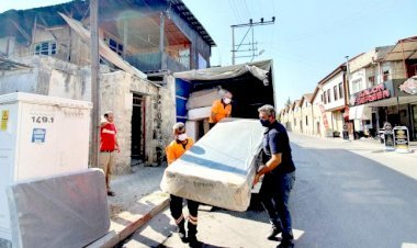 Yangın Mağduru Ailelere Büyükşehir’den Destek