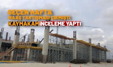 Tarsus Kaymakamı Havaalanı İnşaatına Gitti