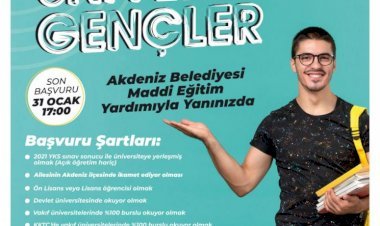 Akdeniz Belediyesinden Üniversite Kazanan Öğrencilere Burs Desteği