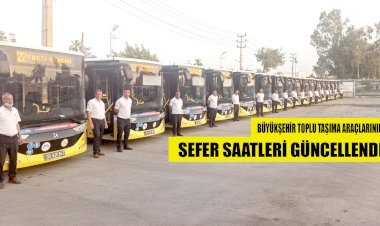 BÜYÜKŞEHİR TOPLU TAŞIMA ARAÇLARININ SEFER SAATLERİ YENİDEN DÜZENLENDİ