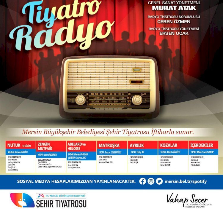 Mersin Büyükşehir’den Pandemide Nostalji: Radyo Tiyatrosu