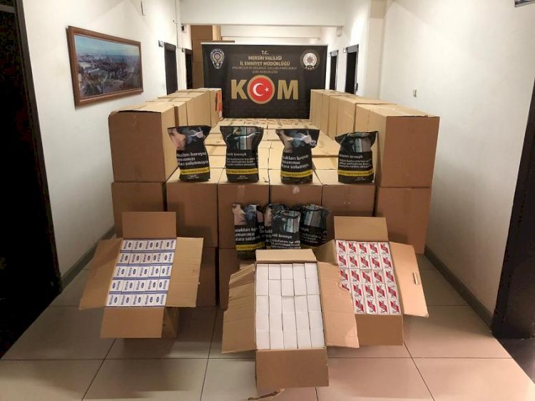 Mersin'de 3 Milyon 310 Bin Bandrolsüz Makaron Ele  Geçirildi
