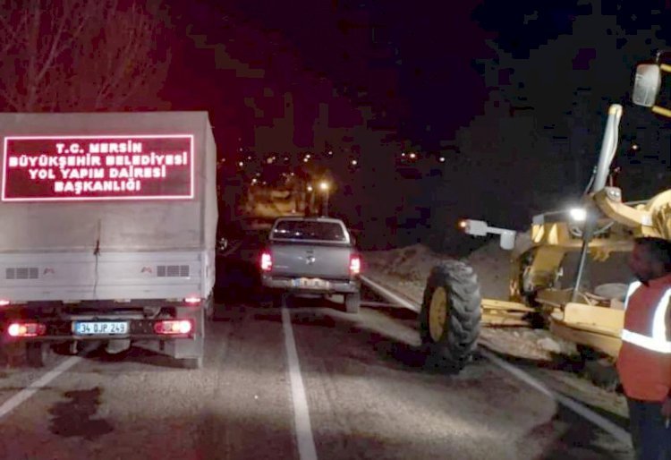 Büyükşehir Ekiplerinden Beyaza Bürünen Toroslar’da Kar Mesaisi