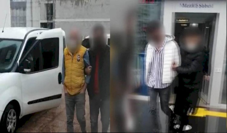 Dolandırıcılar Bankada Para Çekerken Suçüstü Yakalandı