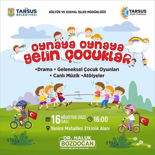 OYNAYA OYNAYA GELİN ÇOCUKLAR ETKİNLİĞİNE DAVETLİSİNİZ