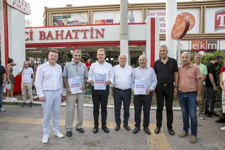 BAŞKAN SEÇER, MEZİTLİ ESNAFINI ZİYARET ETTİ, HAYIRLI İŞLER DİLEDİ
